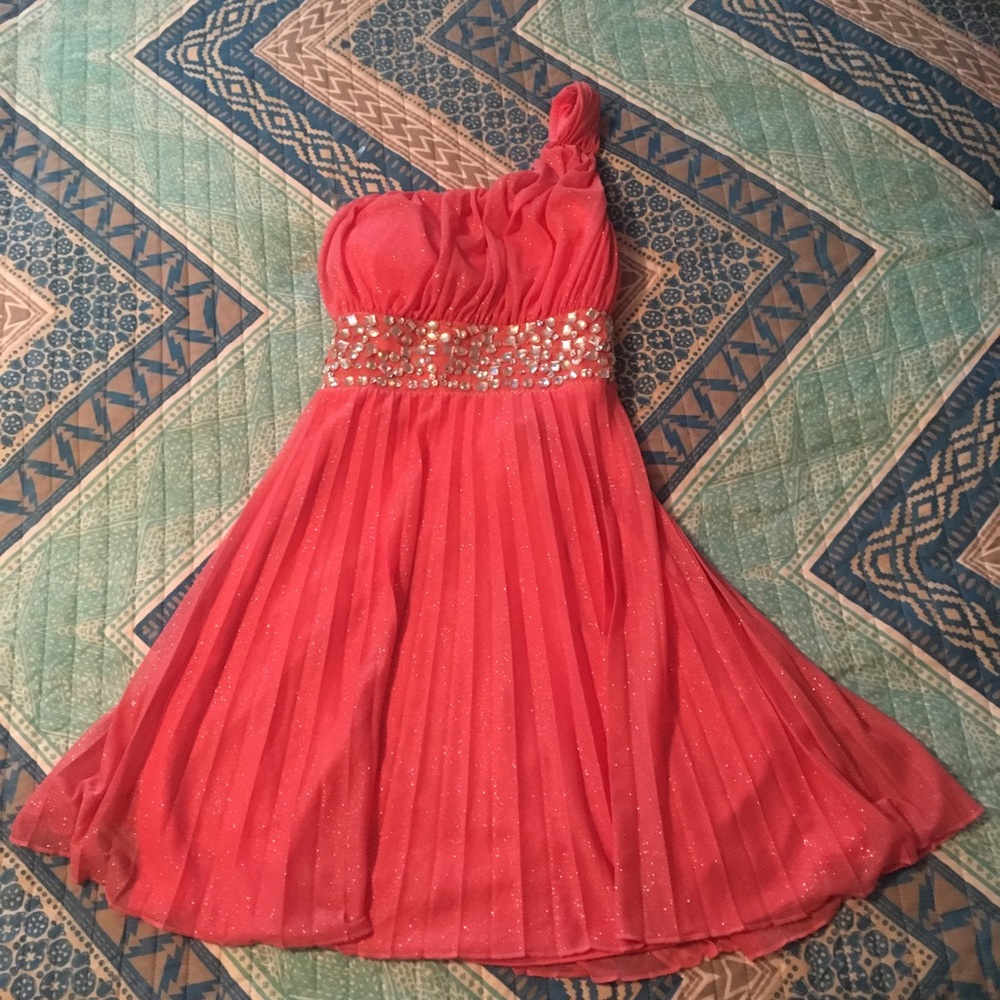 Pink Off the Shoulder Dress